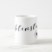 Liechtensteiner - Flaggenherz Kaffeetasse (Mittel)