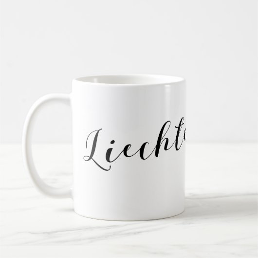 Liechtensteiner - Flaggenherz Kaffeetasse (Links)