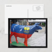 liechtensteinische Rinder Postkarte (Vorne/Hinten)