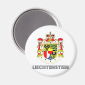 liechtensteinische Wappendecke Magnet (Vorderseite/Rückseite)