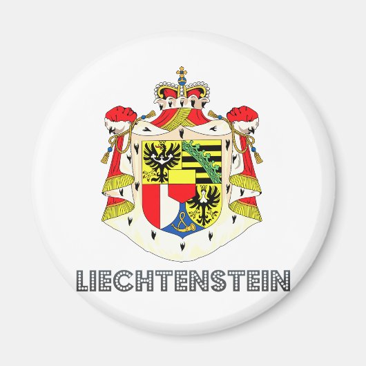 liechtensteinische Wappendecke Magnet (Vorne)
