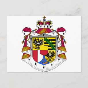 liechtensteinische Wappendecke Postkarte