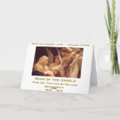 Lied der Angels Vintage Weihnachtskarte Feiertagskarte (Rückseite)