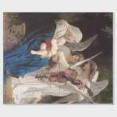Lied der Engel (1881) von Bouguereau Geschenkpapier (Flach)