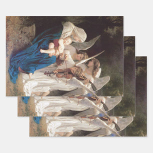 Lied der Engel (1881) von Bouguereau Geschenkpapier Set