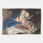 Lied der Engel (1881) von Bouguereau Geschirrtuch (Horizontal)