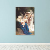 Lied der Engel (1881) von Bouguereau Leinwanddruck (Insitu (Holzboden))