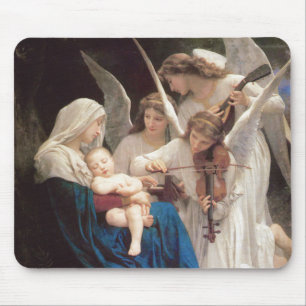 Lied der Engel (1881) von Bouguereau Mousepad
