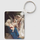 Lied der Engel (1881) von Bouguereau Schlüsselanhänger (Rückseite)