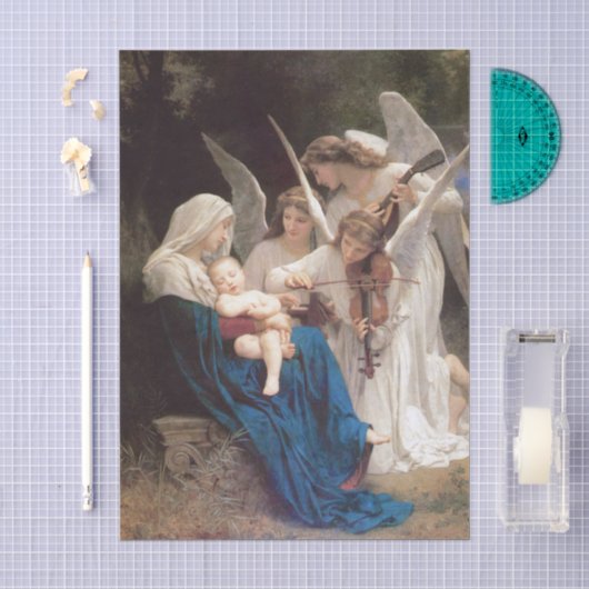 Lied der Engel (1881) von Bouguereau Seidenpapier (Handwerk)