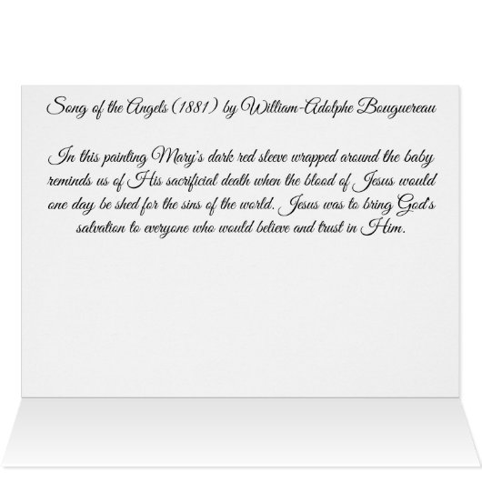 Lied der Engel Bouguereau (Innenansicht Horizontal (Oben))