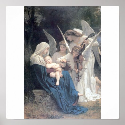 Lied der Engel Bouguereau Kunstwerke Poster (Vorne)