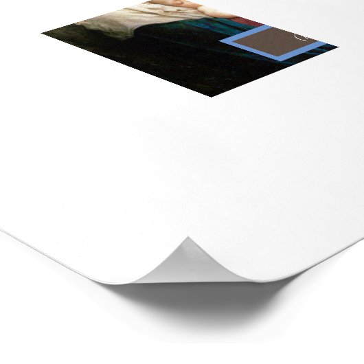 Lied der Engel Bouguereau Poster (Ecke)