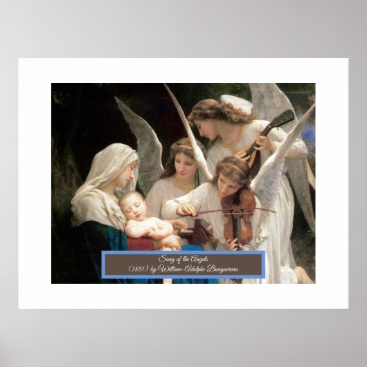 Lied der Engel Bouguereau Poster (Vorne)
