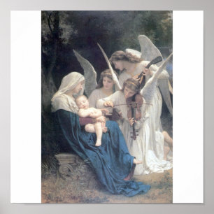 Lied der Engel Bouguereau schönen Kunst Poster