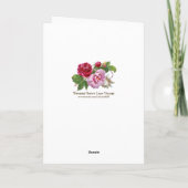 Lied der Engel Feine Kunst Feiertagskarte (Rückseite)