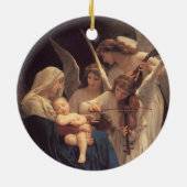Lied der Engel Religiöse Weihnachtsfeier Keramikornament (Hinten)