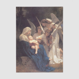 Lied der Engel von William Bouguereau Seidenpapier