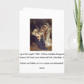 Lied der Engel - Weihnachtskarte Feiertagskarte (Rückseite)