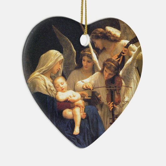 Lied der Engel, William-Adolphe Bouguereau Keramik Ornament (Rechts)