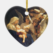 Lied der Engel, William-Adolphe Bouguereau Keramik Ornament (Vorne)
