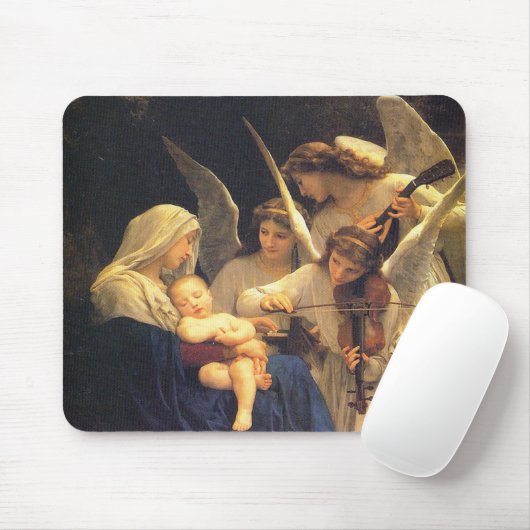 Lied der Engel, William-Adolphe Bouguereau Mousepad (Mit Mouse)