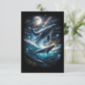Lied der kosmischen Gezeiten Dankeskarte (Stehend Vorderseite)