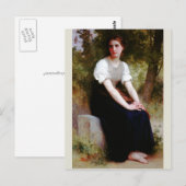 Lied der Nachtigale von Bouguereau Postkarte (Vorne/Hinten)