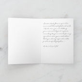 Lied der Simeon Gruß-Karte Feiertagskarte (Innenseite)