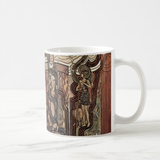 Lied der Zeit durch Toorop Jan. (beste Qualität) Kaffeetasse (Rechts)