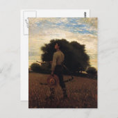 Lied des Larks von Winslow Homer Postkarte (Vorne/Hinten)