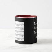 Lied merkt Balalaika-Kaffee-Tasse Tasse (Zentrum)