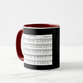 Lied merkt Balalaika-Kaffee-Tasse Tasse (Vorderseite Links)