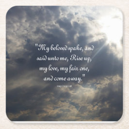 Lied of Songs 2:10 Square Paper Untersetzer