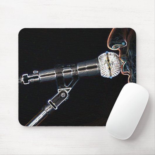 lied-Sänger mousepad des Mikromikrofongespräches (Mit Mouse)