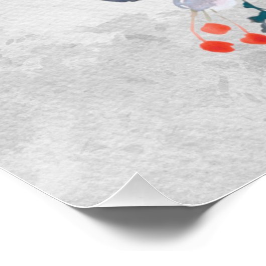 Lied Solomon 3:4 Ich habe das Eine Flora gefunden Poster (Ecke)