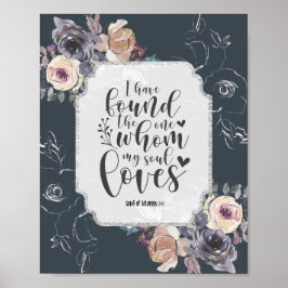 Lied Solomon 3:4 Ich habe das Eine Flora gefunden Poster