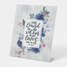 Lied Solomon 3:4 Ich habe das Eine Flora gefunden Sockelschild