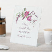 Lied Solomon 3:4 Ich habe das Eine Flora gefunden Sockelschild (In SItu)