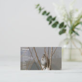 Lied-Spatz Visitenkarte (Stehend Vorderseite)