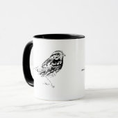 Lied-Spatzen-Kaffee Tasse (Vorderseite Links)