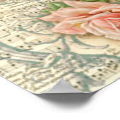 Lied und Rose Poster (Ecke)