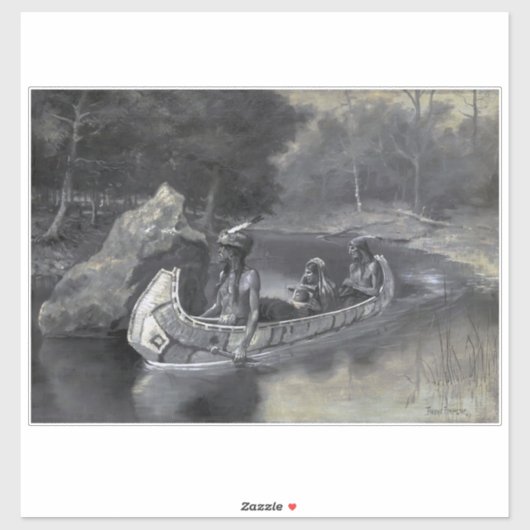 Lied von Hiawatha: Indischer Krieger & Lover Aufkleber (Blatt)