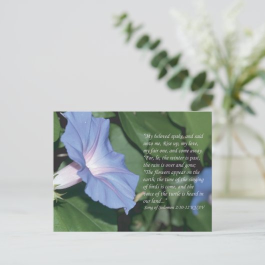 Lied von Solomon 2:10-12 Schrift Postcard Postkarte (Stehend Vorderseite)