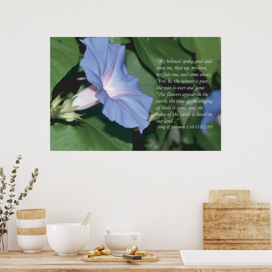 Lied von Solomon 2 10-12 Scripture Print Poster (Küche)