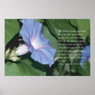 Lied von Solomon 2 10-12 Scripture Print Poster