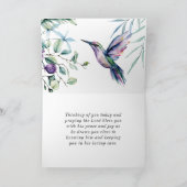 Lied von Solomon 2:11-12 Hummingbird Blume Bibel Karte (Innenseite)