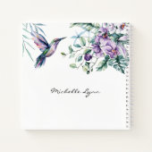 Lied von Solomon 2:11-12 Hummingbird Blume Bibel Notizblock (Rückseite)