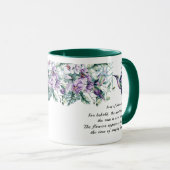 Lied von Solomon 2:11-12 Hummingbird Blume Bibel Tasse (VorderseiteRechts)