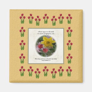 Lied von Solomon 2:12 Magnet